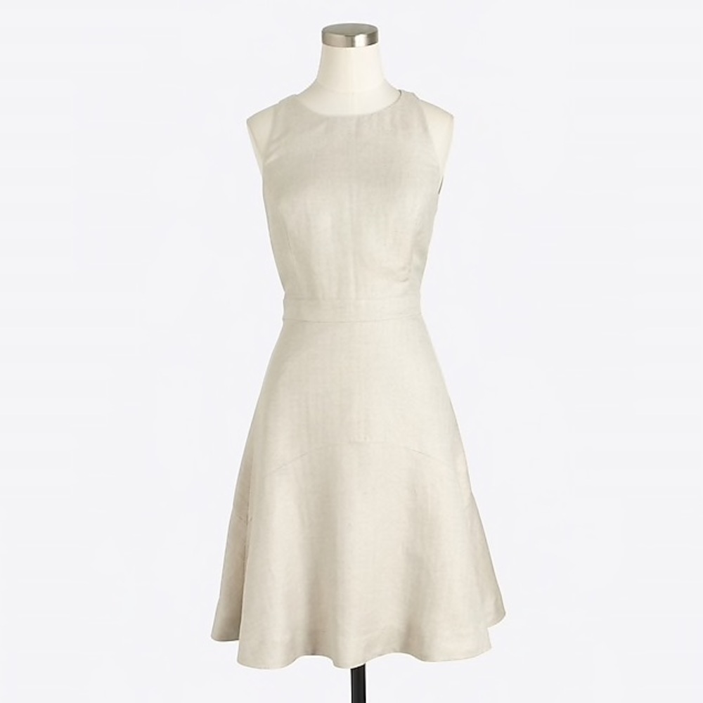 J Crew A line tan dress new with tags